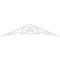 Ekena Millwork Pitch Austin Architectural Grade PVC Gable Pediment, 60"W x 12 1/2"H x 1"P (5/12) GPP060X013X100AUS - alternate 5